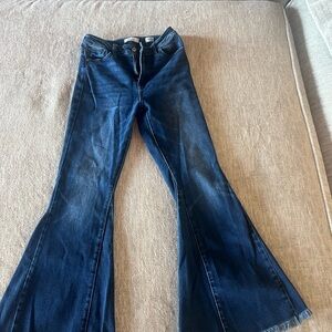 KanCan Dark Blue Flare Jeans